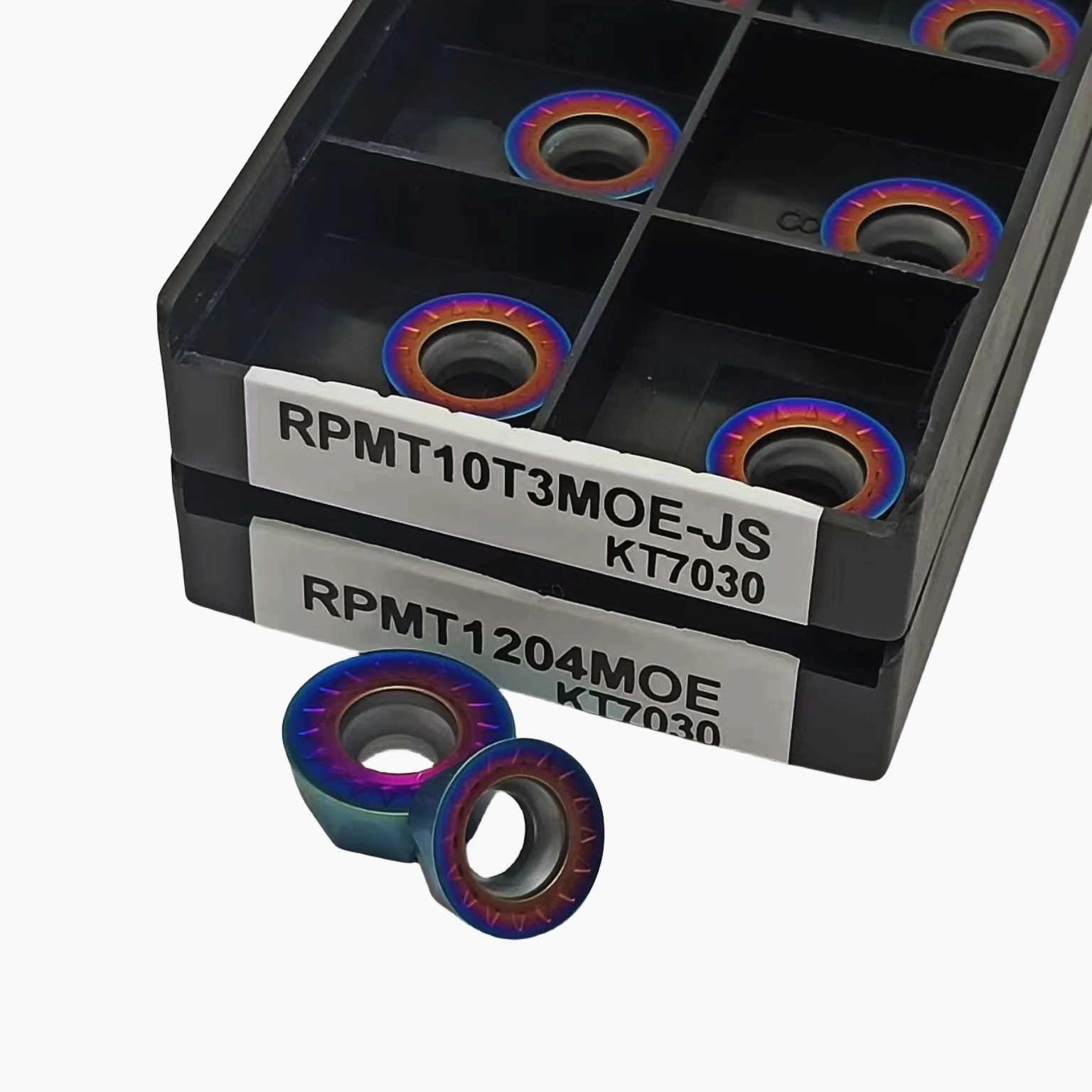 RPMT10T3MOE-JS RPMT1204MOE KT7030ของแท้ชิ้นส่วนเครื่องมือ mesin bubut CNC คาร์ไบด์แทรกเครื่องกลึงตัด