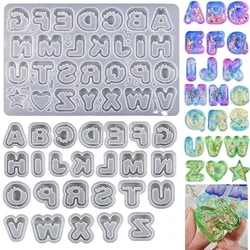 DIY Resin Art Ice Cream Letter Silicone Mold Quicksand Pendant Keychain Mold Resin Shaker Molds Creative Resin Art Craft DIY