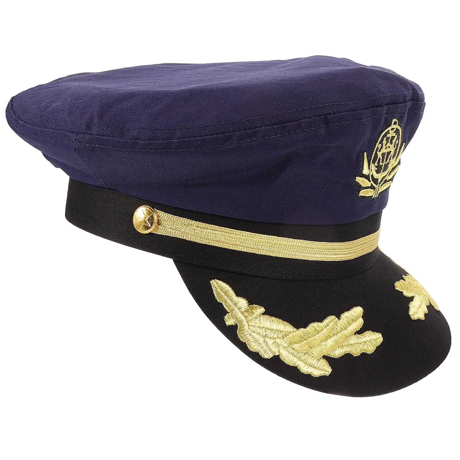 

Шляпа капитана для косплея, вышитая, с тонкой вышивкой, удобная, для костюмированных вечеринок, фотосессий, сценических выступлений, аксессуар