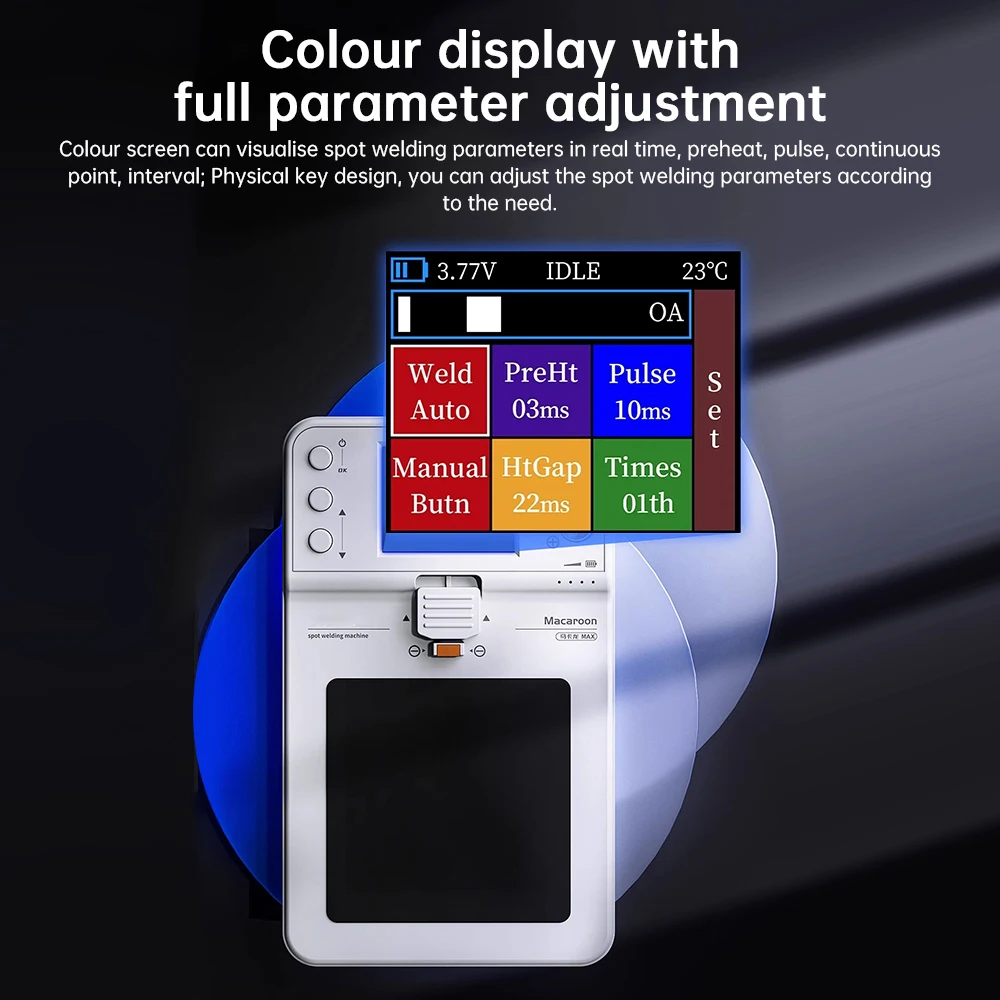 650A Max Dual Pulse Integrated Spot Welding Machine Automatic/Manual Integrated Intelligent Mode DC5V Spot Welding Machine
