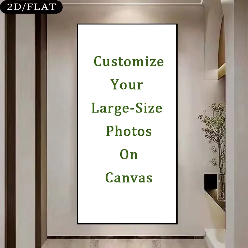 Custom Large Size Canvas Printing Personalized Photo Suitable for Family Life Pet Scenery Couple Weddings Home Decor Poster Gift