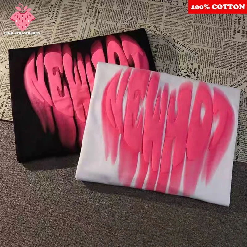 

ins Love heart Graffiti Couple T-shirt Men Women Autumn 2025 New 100%Cotton Oversize Loose Long sleeves Tee Y2k Top Men clothes