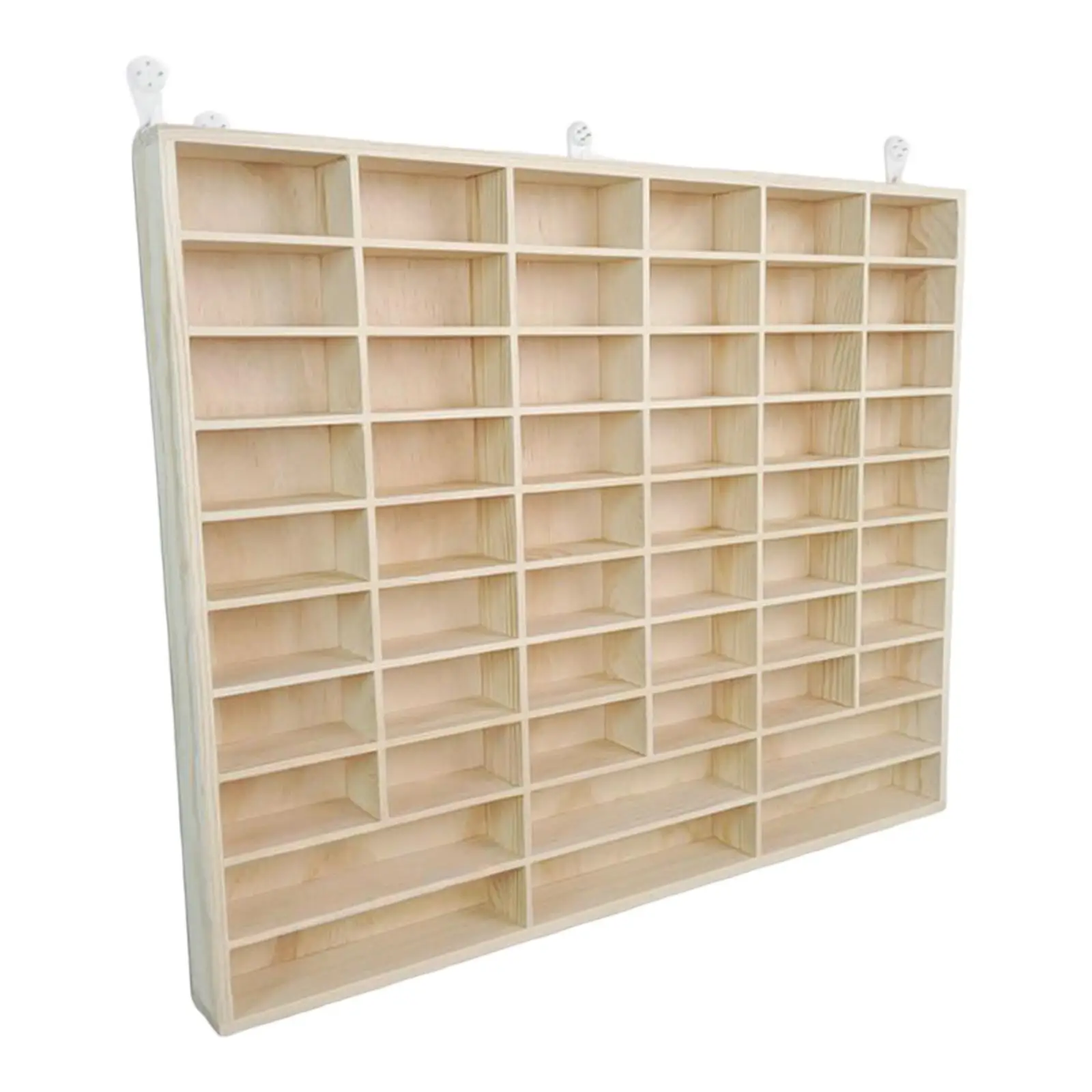 

Деревянная витрина для игрушечного автомобиля, органайзер, 54 сетки, многофункциональная прочная витрина, настенная модель автомобиля, стеллаж для хранения, витрина