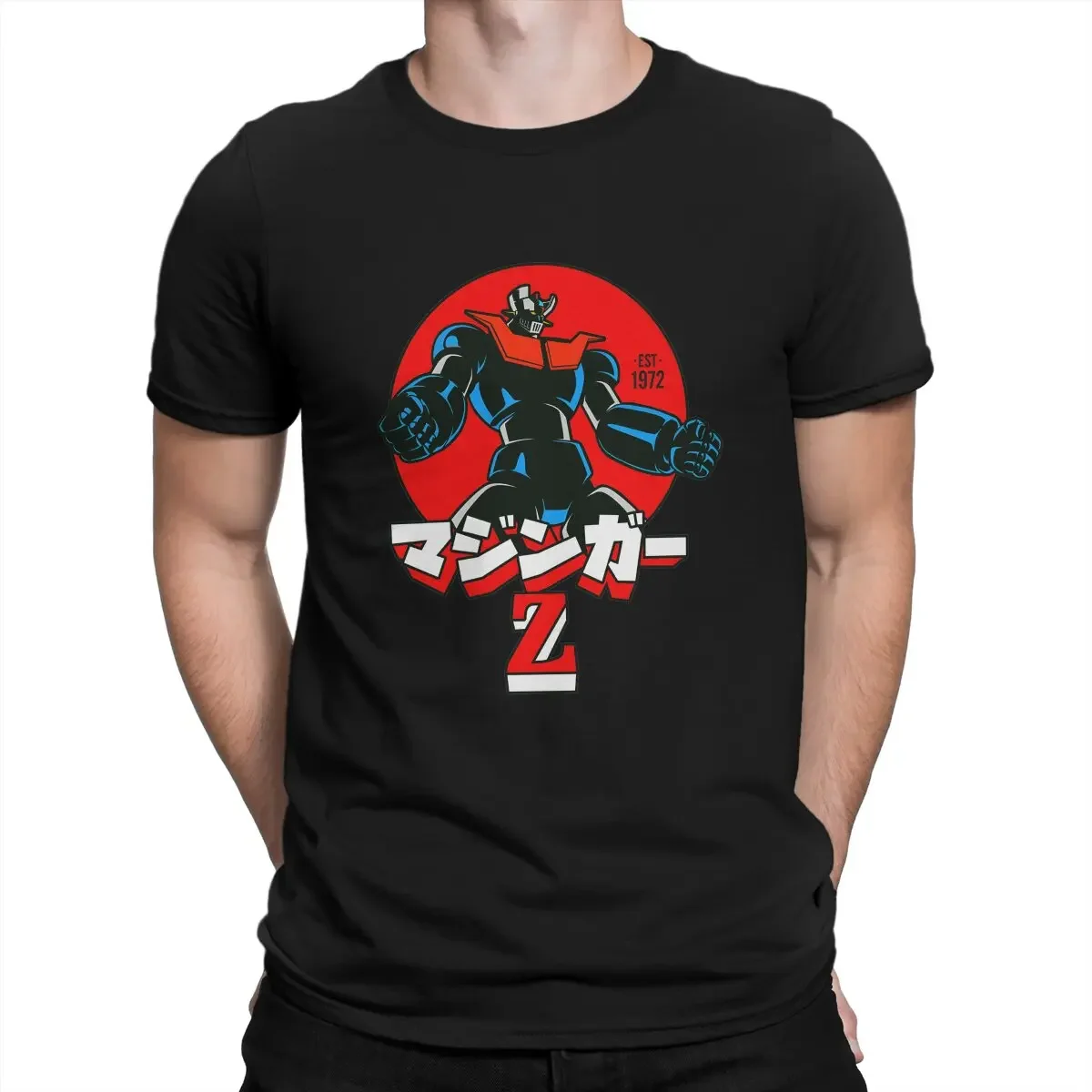 MazingerZ Robot Mazinger Power Tshirt Homme Men's Clothes Polyester T Shirt For Men