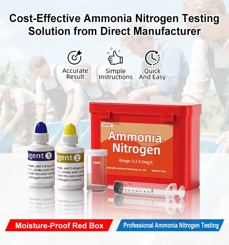 Water Quality Test Kit Ammonia Nitrogen Dissolved Oxygen Manganese Water Hardness Reagent for Aquarium Aquaculture Pond Pool