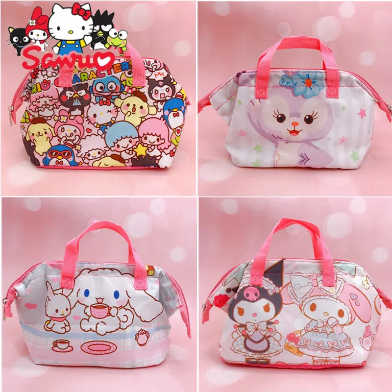 

MINISO Melody Cartoon Lunch Box Bag Aluminum Foil Thick Collection Hand Holding Insulation Carrying Insulation School Bento Bag