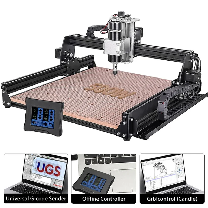 4540 CNC 500w Spindle Metal Milling Machine 40W Laser Engraving Machine 3D Printer Cutter Woodworking Tools for CNC