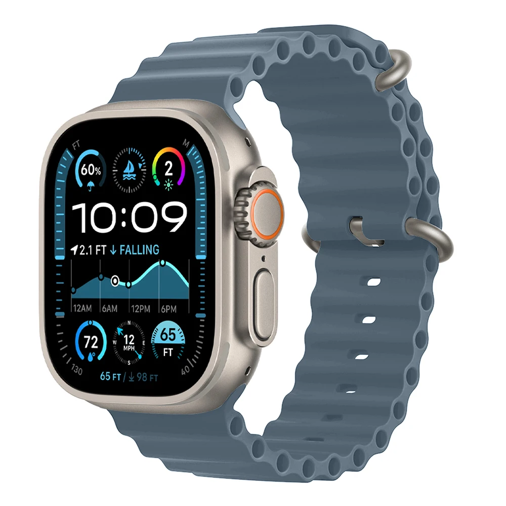 Ocean Strap voor Apple Watch Ultra 3 2 Band 49mm 46mm 44mm 40mm 45mm 41mm 42mm Correa Armband iWatch Serie 11 10 9 SE 8 7 6 5 4 - afbeelding 1