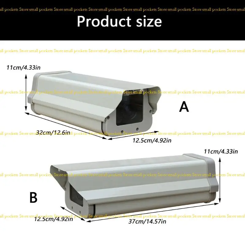 R1WD Substituição à prova intempéries 10/12 polegadas CCTV Caixa câmera segurança Caixa alumínio para câmera