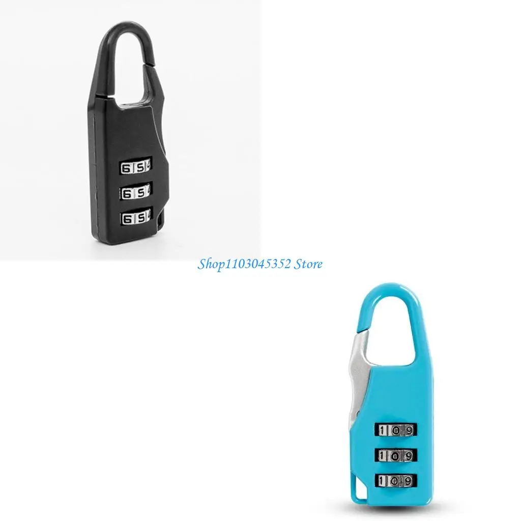 

3 Digit Mini Lock Small Combination Resettable Padlock School Bag Suitcases