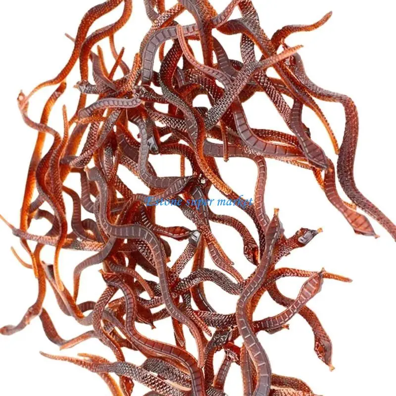 090B Bulk Set of 100 Crawly Artificial Roaches Great Accessory for Halloweens Tricks