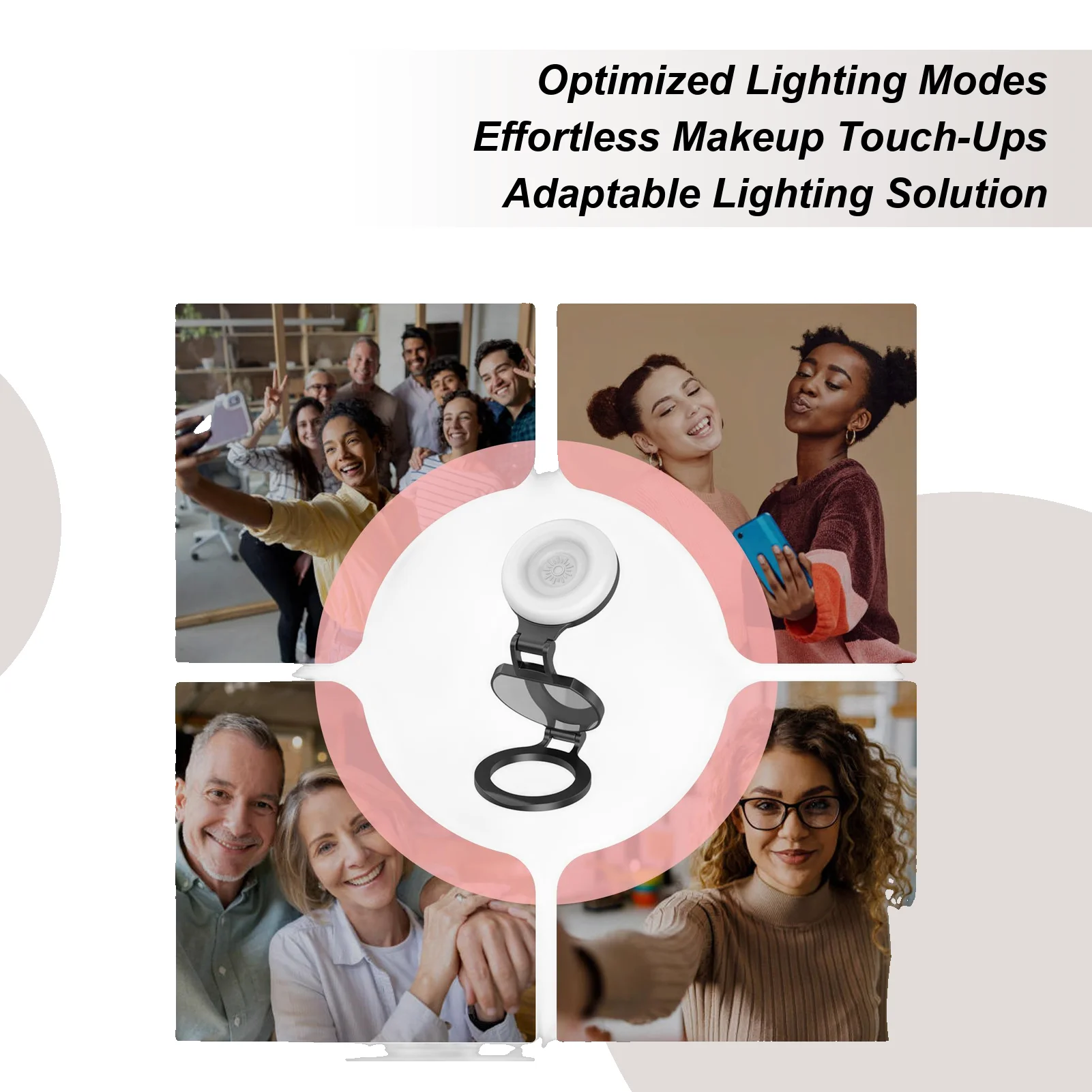 

Магнитный светильник для телефона, мягкое освещение с зеркалом, магнитный светильник для селфи для телефонов, для работы, фотографии, содержимое макияжа