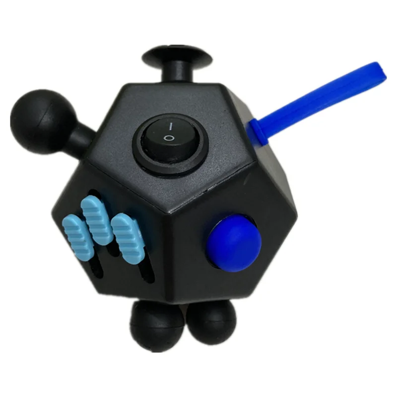 Fidget Cube EDC juguetes antiestrés ansiedad antiestrés sensorial juguete para niños adultos autismo TDAH enfoque 12 lados