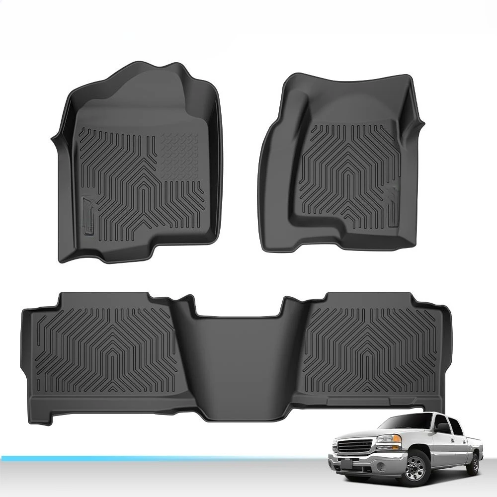 

Floor Mats Front & 2nd Row TPE Fits 99-06 Chevy/GMC Silverado Sierra 1500 29913
