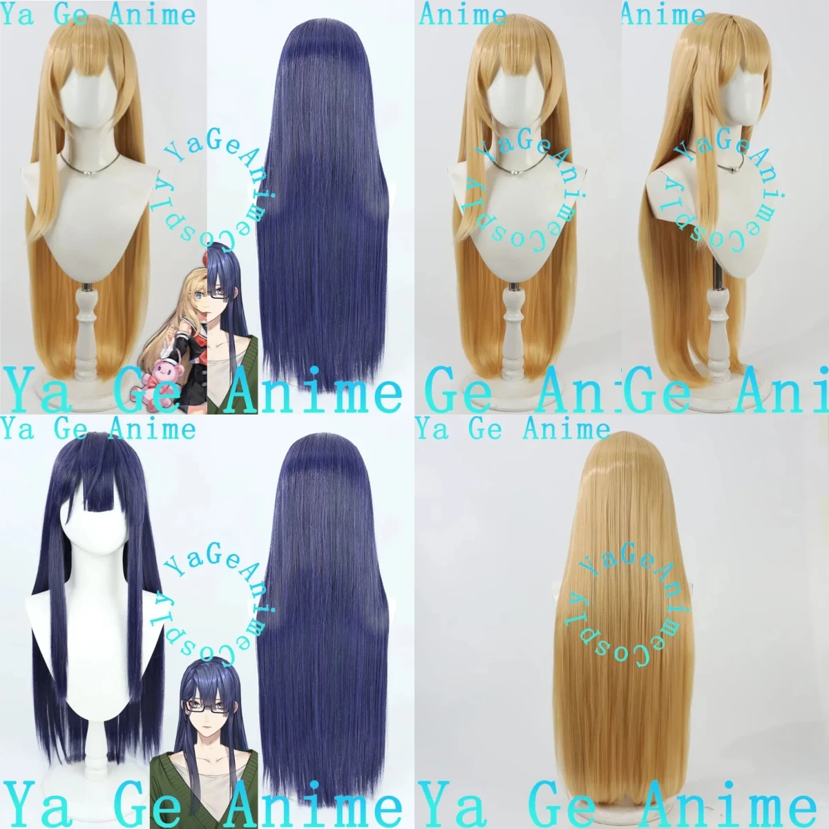 

Ya Ge Anime Mahjong Soul Mikami Chiori Cosplay Wig Anime Games Halloween Carnival Party Synthetic Heat Resistant Hair