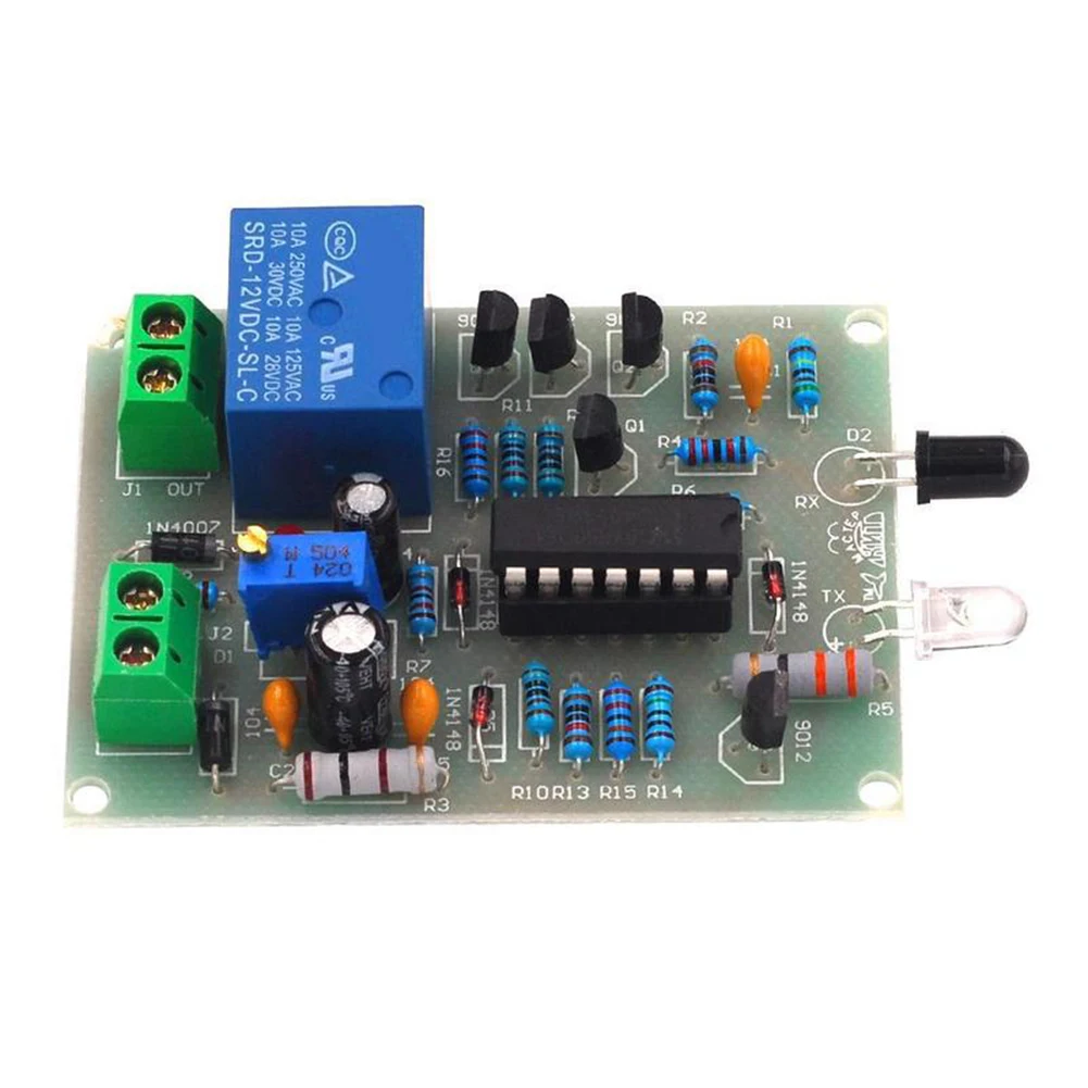 Infrarot-Näherungsschalter DIY Kit Steuerschalter DIY Kit 0-40s Einstellbare Verzögerung Näherung Automatischer Wasserhahn IR-Sensormodul