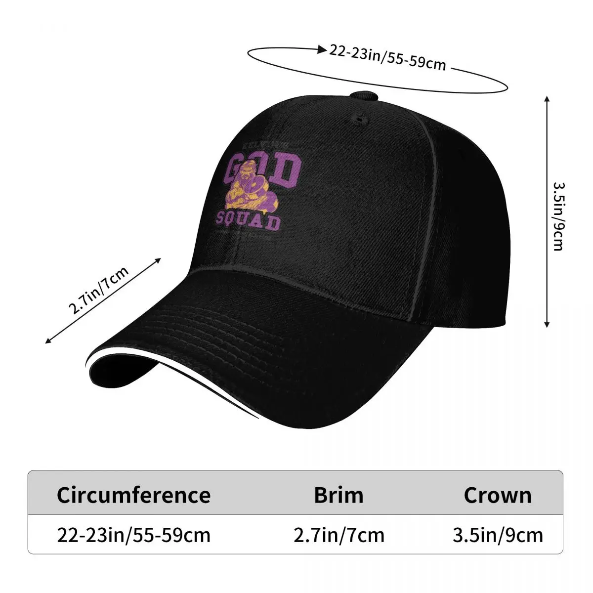Righteous Gemstones God Squad Baseball Cap tea Hat Christmas Hat Hat Baseball Cap Luxury Man Women's Beach Visor Men's