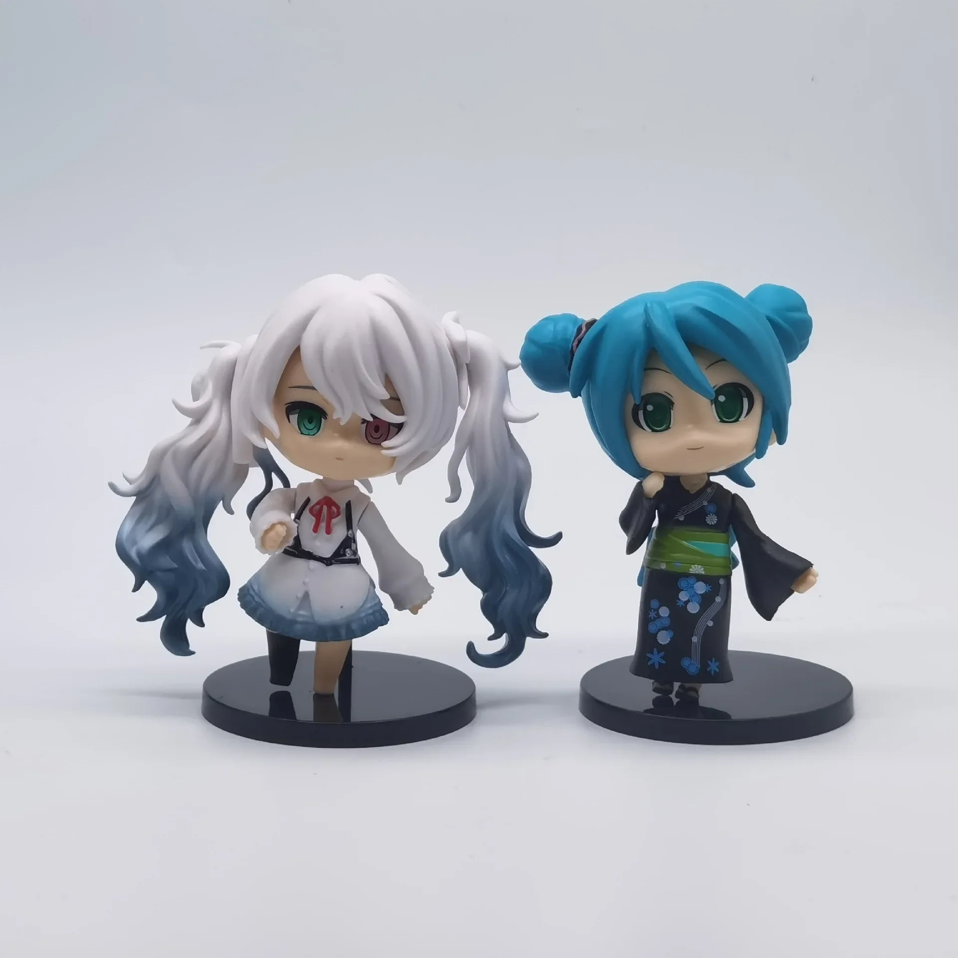 6pcs/set 9CM 2025 New Anime Hatsune Miku Kimono Q Version Figure Kawaii PVC High Quality Model Toys Doll Ornaments Gifts