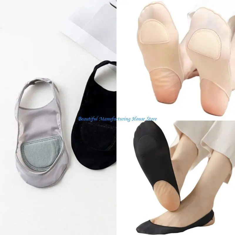 

E56A Ball of Foot Cushion Socks Forefoot Pads Socks Anti Slip Relief Liner Socks