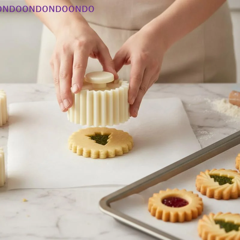 Double Head Sunflower Mooncake Mold Press Type Portable DIY Pastry Baking Tool for Home Outdoor Baking Party