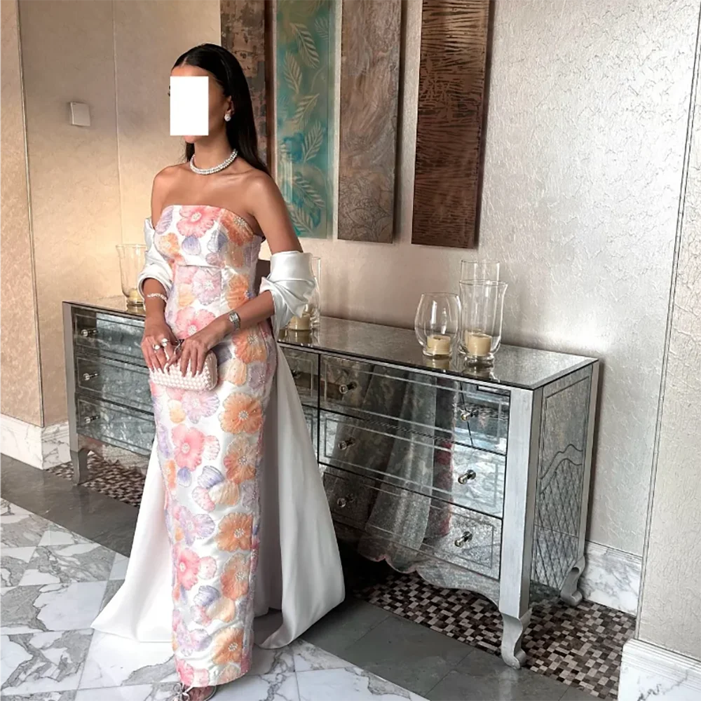 

Элегантное вечернее платье русалки Eshaut & Bridal с шалью, длинное вечернее платье для выпускного вечера, свадебное платье для женщин по индивидуальному заказу 2025