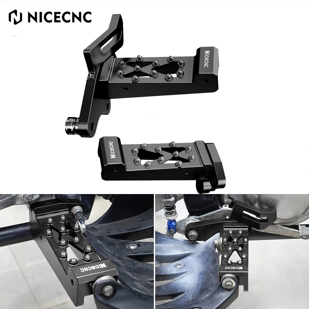 NICECNC For Yamaha Raptor 700 Footpegs YFM700 Raptor 700R YFM700R SE  Special Edition Foot Pegs Rests Pedals ATV Accessories