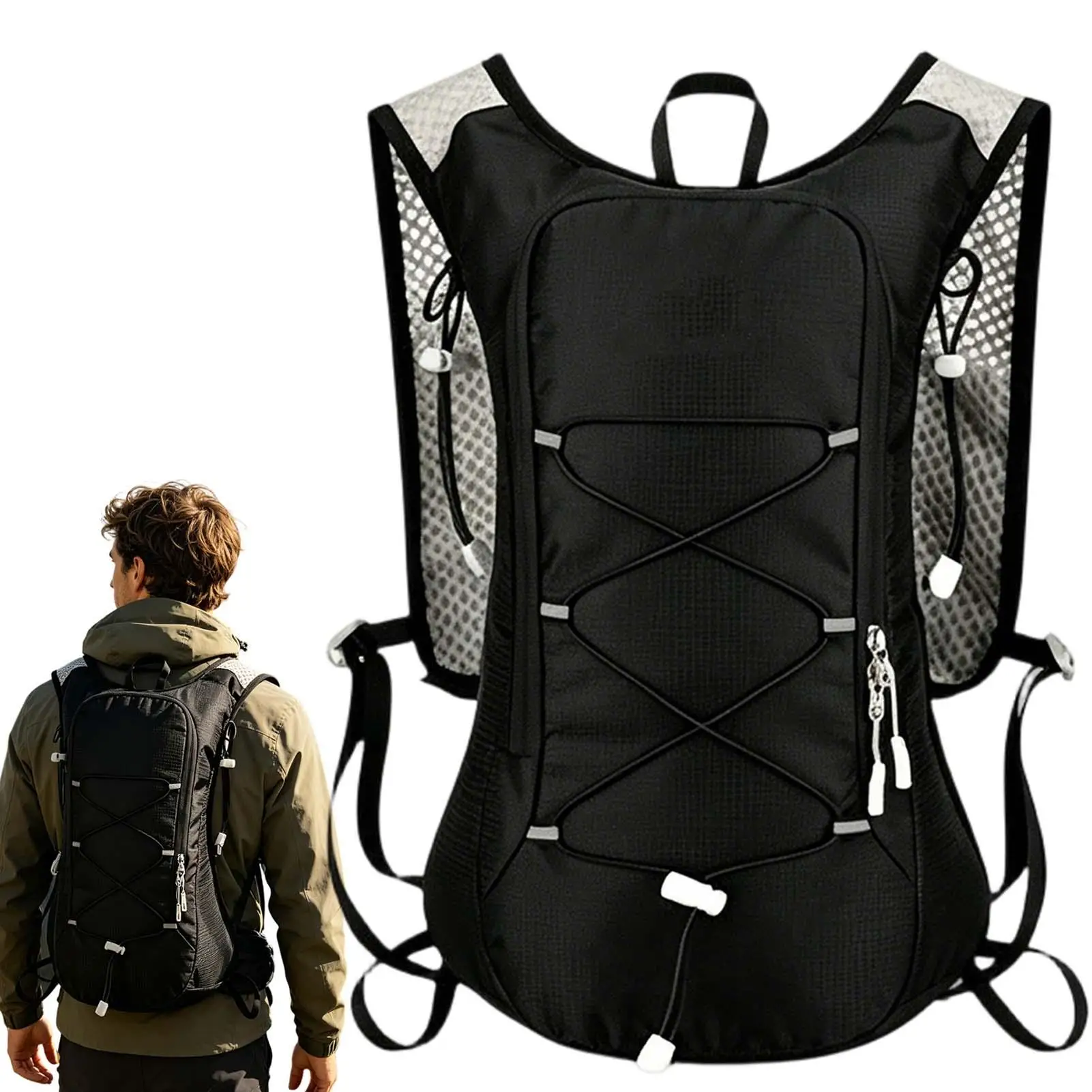 

Waterproof Hiking Backpack Foldable Lightweight Waterproof Soft Bag Women Camping Backpack For Running Cycling Biking Mountain