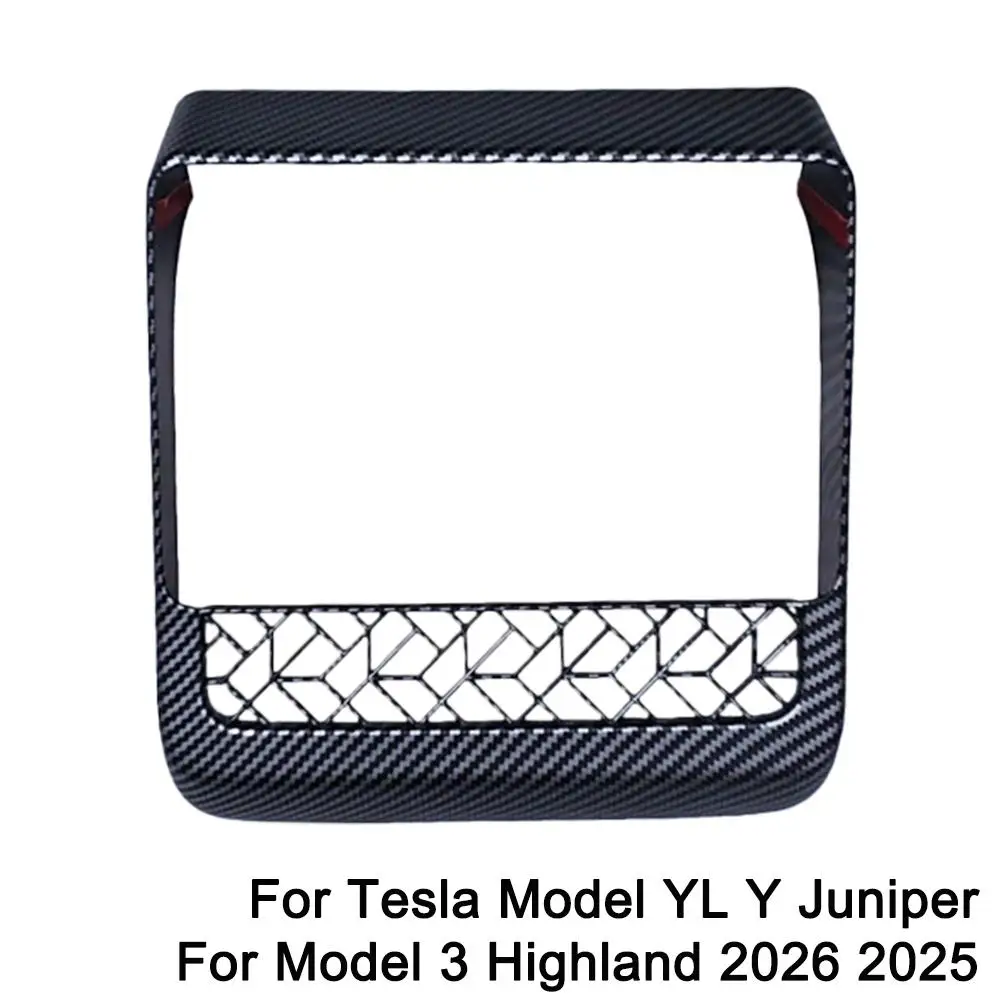 Für Tesla Model YL Y Juniper Model 3 Highland 2026 2025 Rücksitz-Bildschirmschutz Lüftungsgitter AC-Abdeckung Dekor-Modifikationsteile – Detail 3
