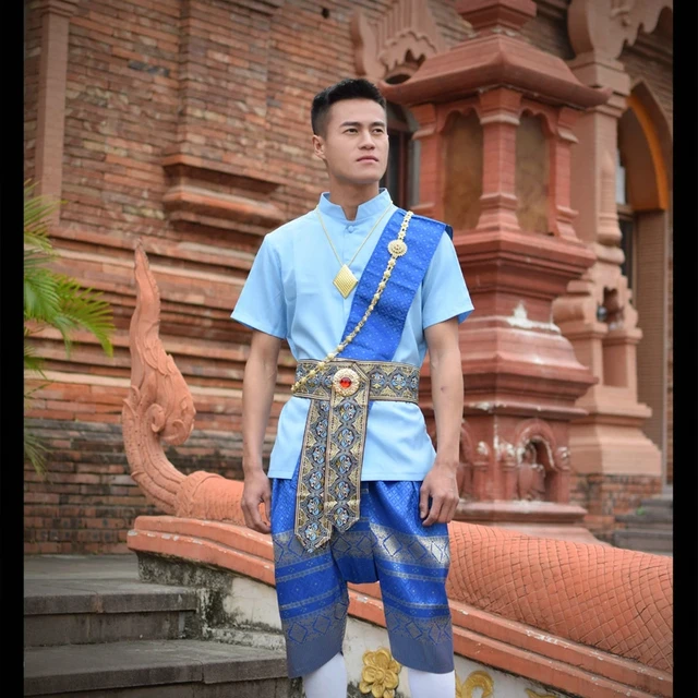 Southeast Asia Thailand Traditional Clothing Songkran Costume Short Sleeve Shirt Bloomers Spring Summer Suits Thai Ethnic Style Asia Pacific Islands Clothing AliExpress