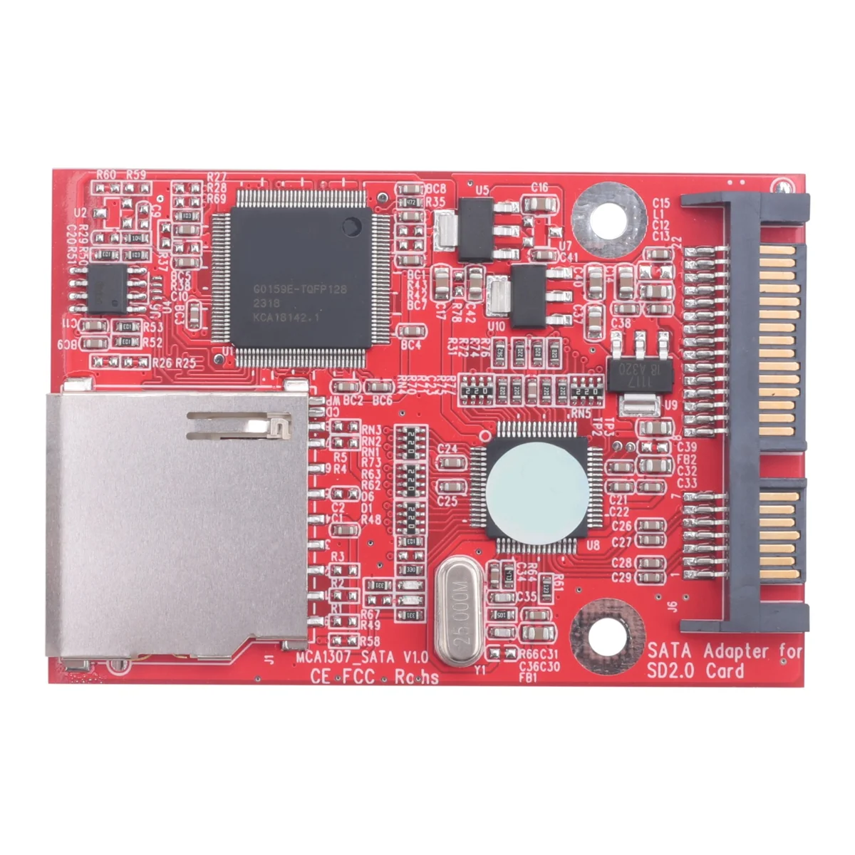 T88C MMC SD SDHC 2.0SATA から SD 高速アダプタカード SD カードから SATA アダプタ HDD セキュアデジタル変換アダプタ