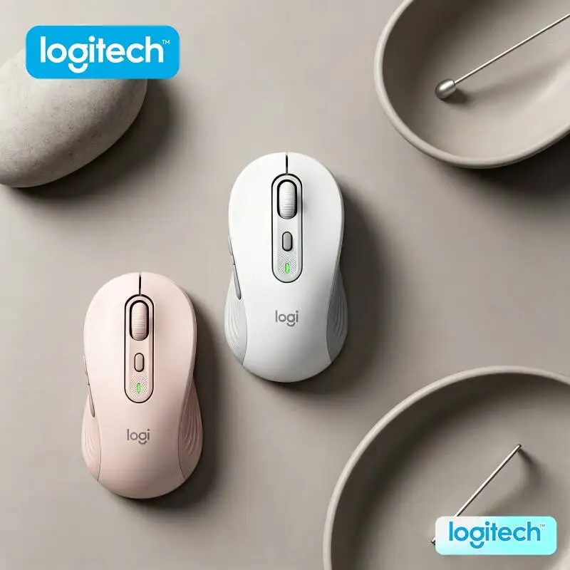

M750 Silent Wireless Mouse - Quiet Clicks Recycled Build Soft Thumb Rest 3-Device Switch 24-Month Battery Home Office Helper