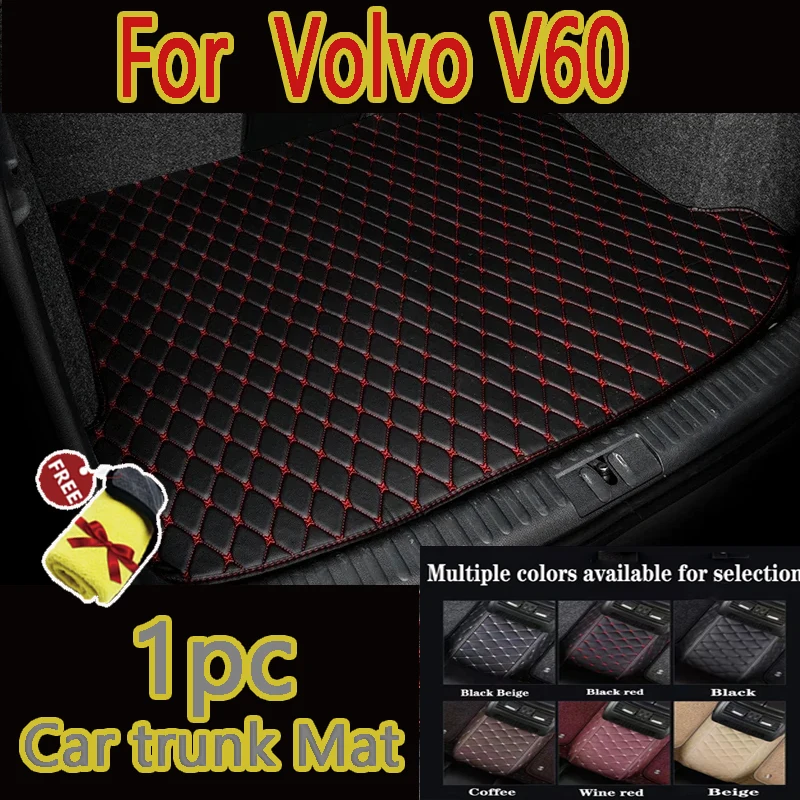 Car Floor Mats For Volvo V60 2011-2024 12 13 14 15 16 17 18 19 20 21 22 23  Car trunk mat interior Accessories