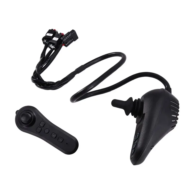 

ABQB-Электрический джойстик для инвалидной коляски, двойной контроллер, 24 В, универсальная беспроводная ручка управления Bluetooth