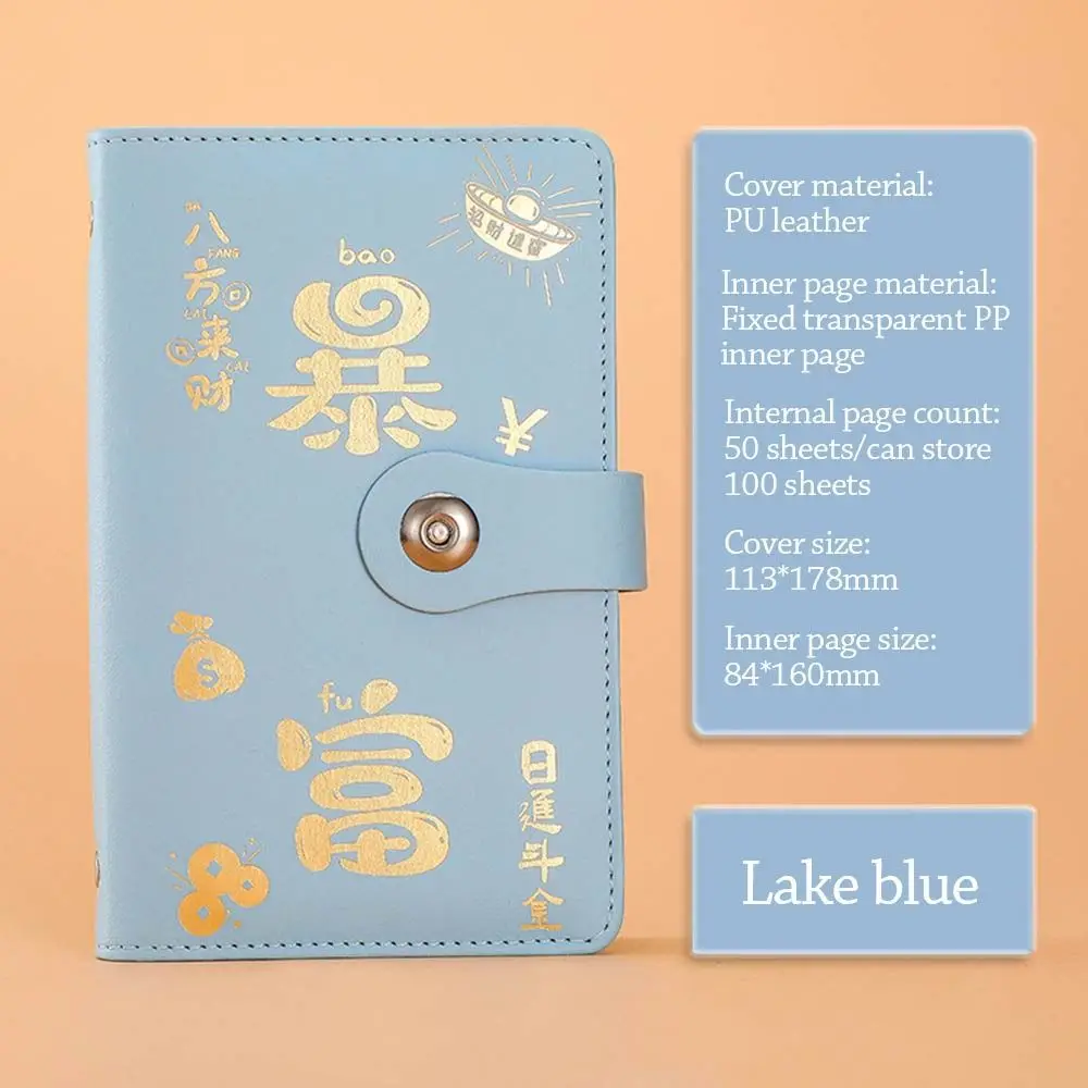 Get Rich Overnight 100 Envelopes Money Saving Challeng Save Money Large Capacity Mini Binder Savings Challenge Waterproof PU
