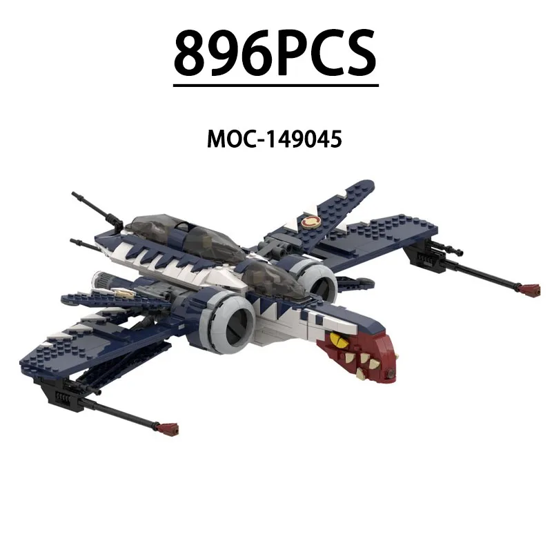 

MOC-149045 Building Block ARC-170 Fighter Jet Assembly Model 896 Pieces Educational Puzzle Toy Birthday Christmas New Year Gift