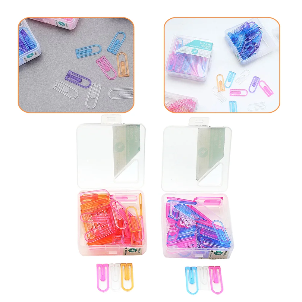 120 Pcs Abs Paper Clip Book Metal Bookmark Study Accessories Bookmarks Decorative Clips Multifunction