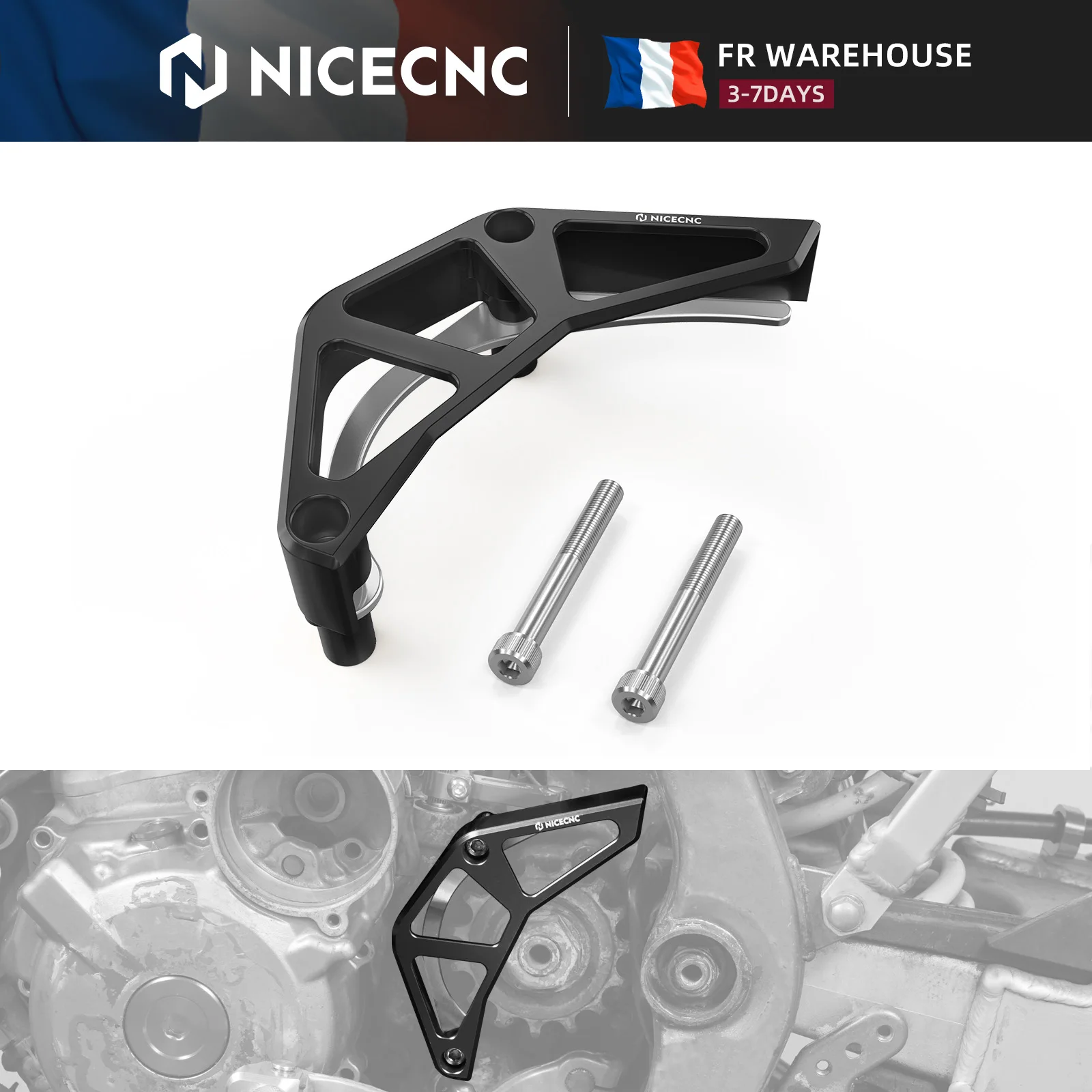 NICECNC für Suzuki DRZ400S DRZ400SM DR-Z 400S DR-Z 400SM 2000-2024 2023 Motorrad Aluminium-Kettenradschutz Kettenabdeckung