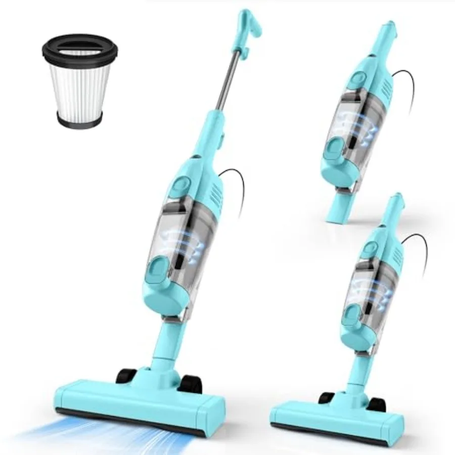 

R6X Corded Stick Vacuum Cleaners for Home, 20Kpa Powerful Suction Stick Vacuum with 16Feet Cord, 2 in 1 Lightweight Vacuum Clea