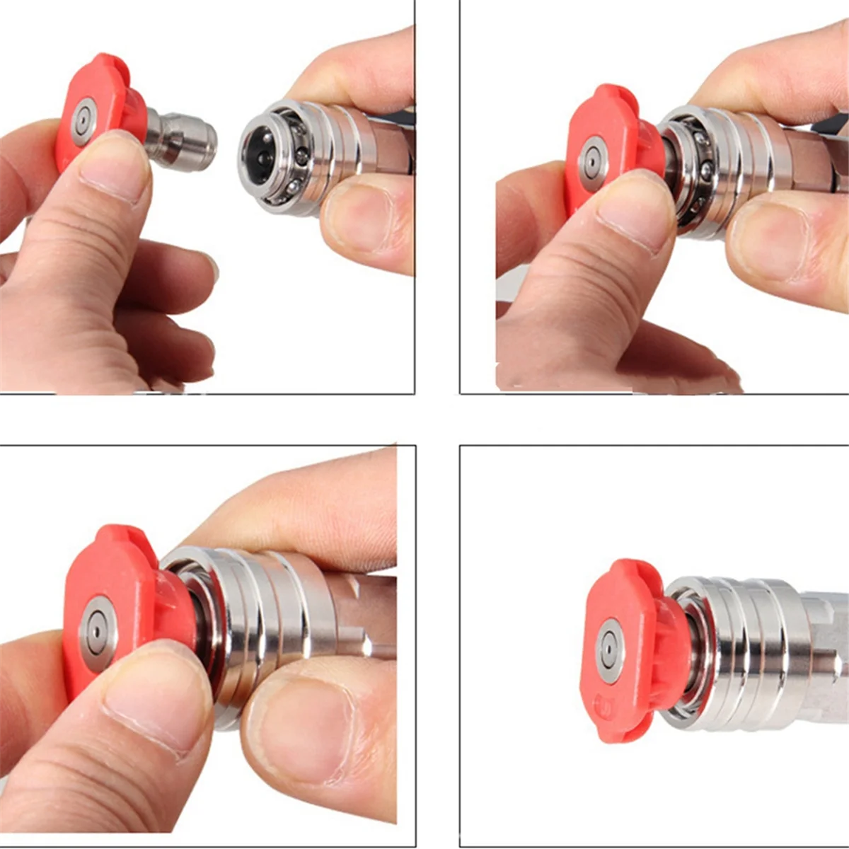 

High Pressure Wash Tool Adaptor for Nilfisk KEW ALTO WAP CALM to 1/4inch Quick Connect with Spraying Nozzles G