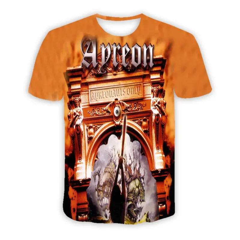 Ayreon Band 3D Printed  Casual T-shirts Hip Hop Tee Shirts Harajuku Styles Tops Fashion Clothing  for Women/men