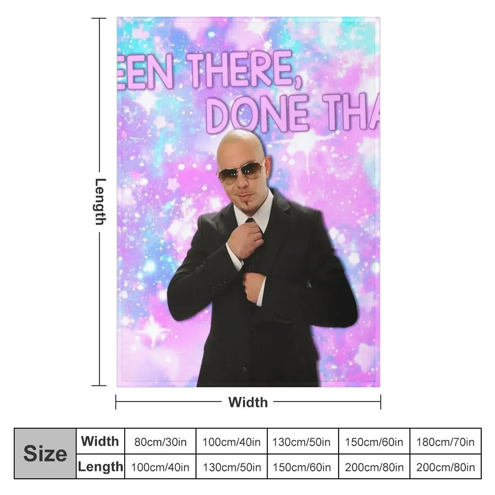 mr. worldwide - been there, done that Throw Blanket Sofa Bed covers Heavy Blankets