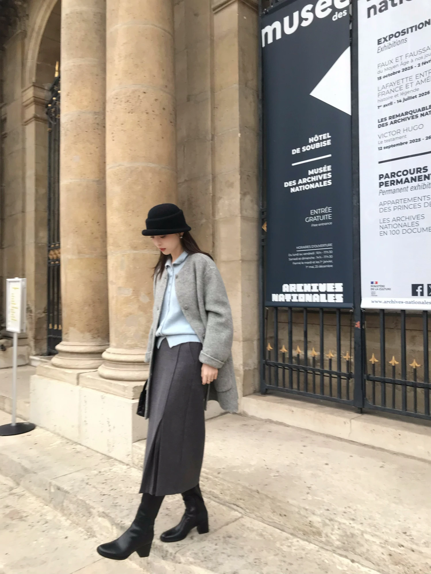 

Женская шерстяная юбка Le Lalin с высокой талией, осенняя, модная, для офиса, с молнией, разрезом и раздельным дизайном, теплая