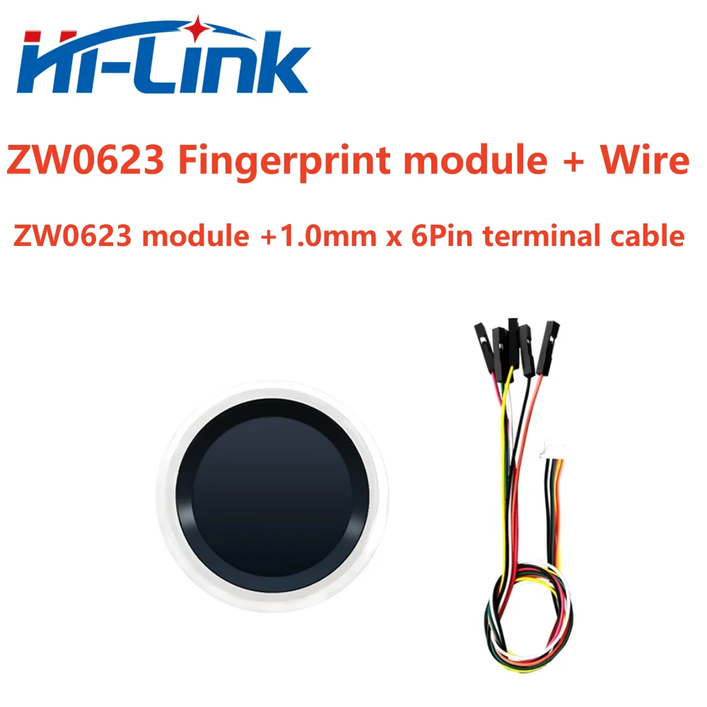 Hilink Fingerprint recognition module HLK-ZW0623 high-resolution capacitive touch fingerprint door lock acquisition sensor