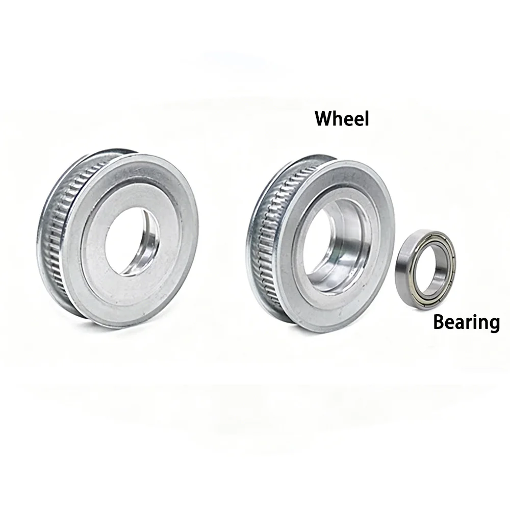 1Pc 2GT Timing Belt Tensioner Pulley 2M 50/55/60 Teeth Idler Pulley Groove Width 7/11mm Bore 5/6/8/10/12/15mm for 3D Printer CNC