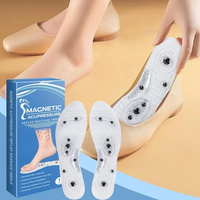 Massage Inserts Orthopedic Insoles Breathable Reflexology Acupoint Insoles Footwear Massage Inserts For Men Women