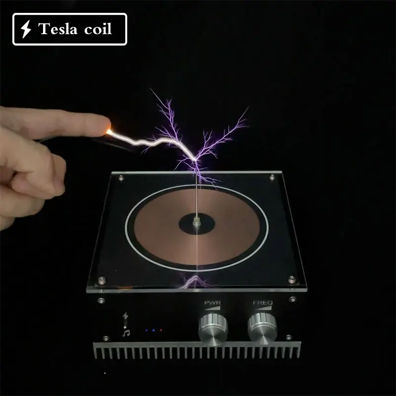 

Scientific Experiment Tool Big Size MAX Music Tesla Coil/Touchable Palm Lightning/Bluetooth Connection