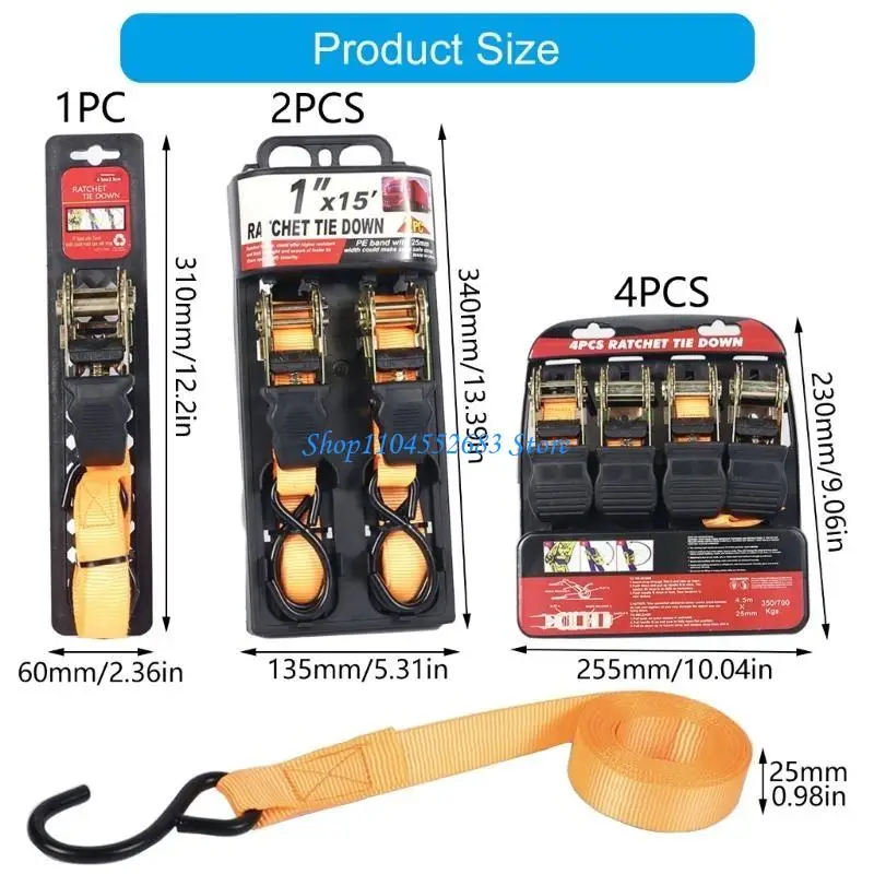 Y6GD Cargo Tie Down Ratchet Straps For Reliable Load Securing In Various Environment Camping Gear Moving And Securing Loads