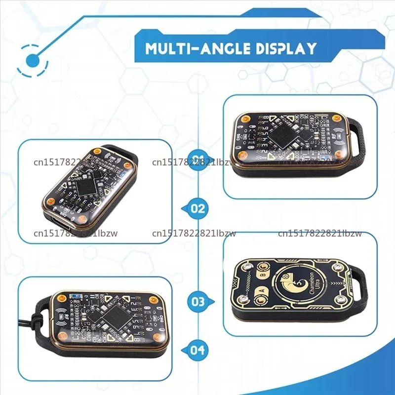 B24B Upgrade Chameleon Ultra Smart Card Emulator  Smart Chip Reader+2XUID Keychain 125K 13.56M Card Decode NFC Duplicator