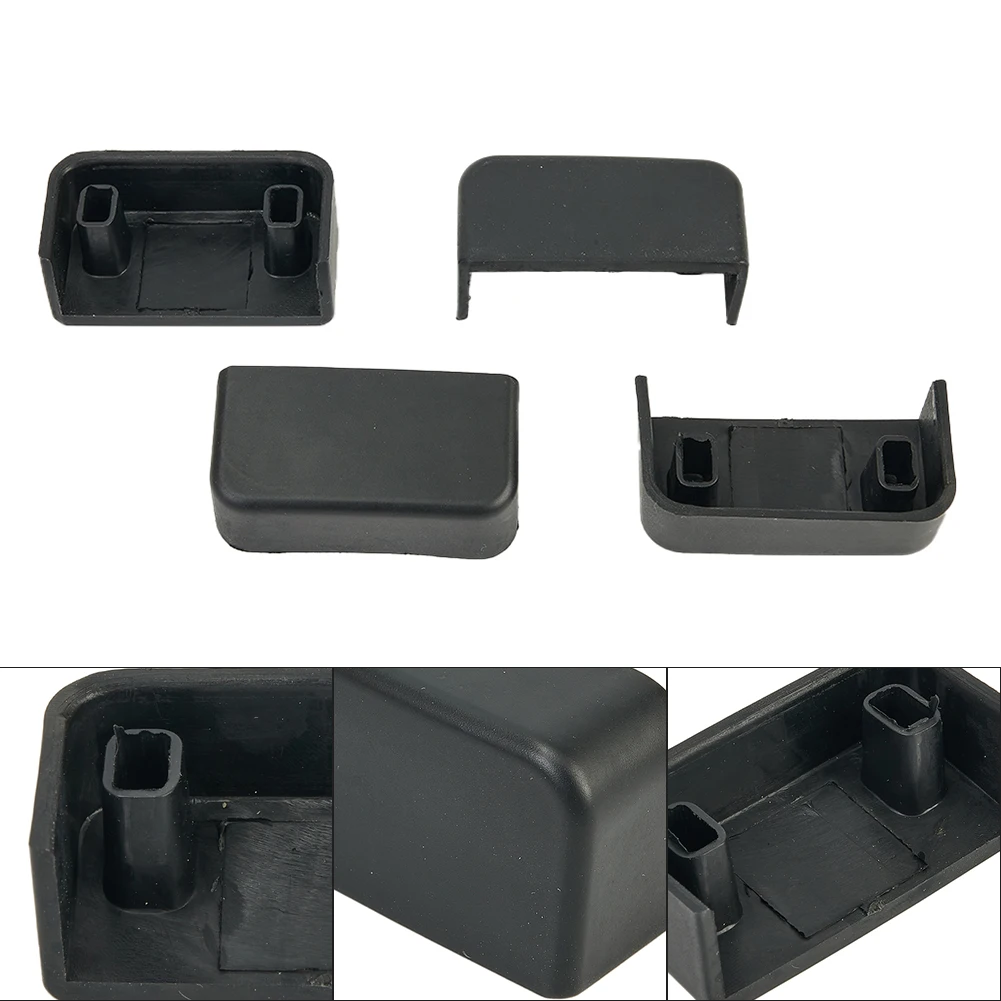 4Pcs Rear Seat Slide Rail Anti-Kick Rubber Plug Modified For Tesla Model Y/3 20-21 For Rear Seat Track To Protects Rear Passenge