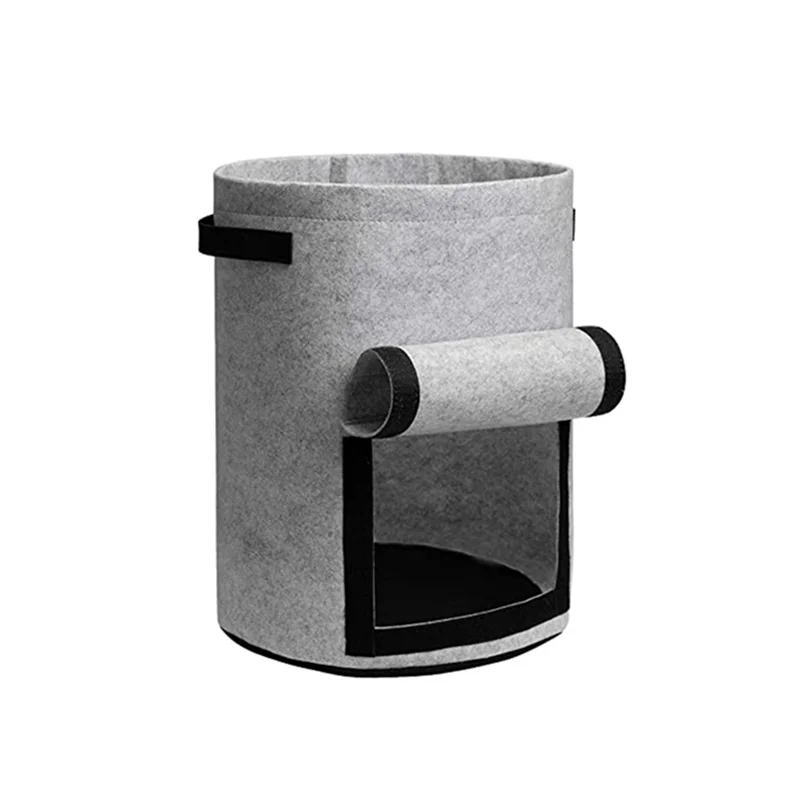 

A21I-1Set Potato Grow Bags With Flap Window Plant Pots Fit For Tomato, Vegetable And Fruits B